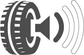 EU gumiabroncs gördülési zaj ikon